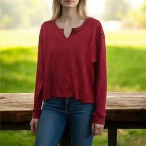 Madewell waffle knit long sleeve (M) — NWT. Retail: $58.